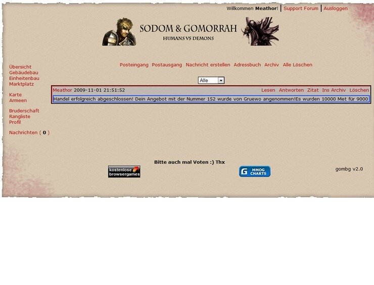 Screenshot Sodom und Gomorrah 2.0