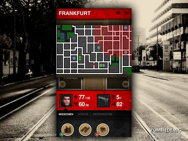 Screenshot ZOMBIEDEMIC- Das Zombie Browsergame