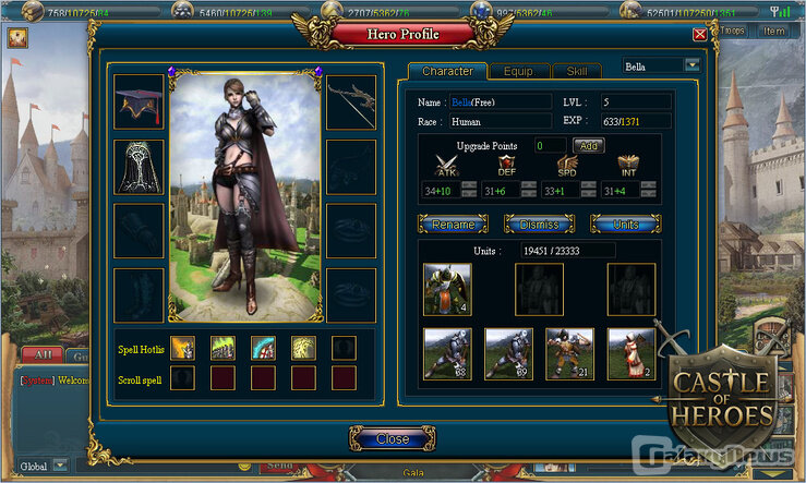 Screenshot Castle of Heroes