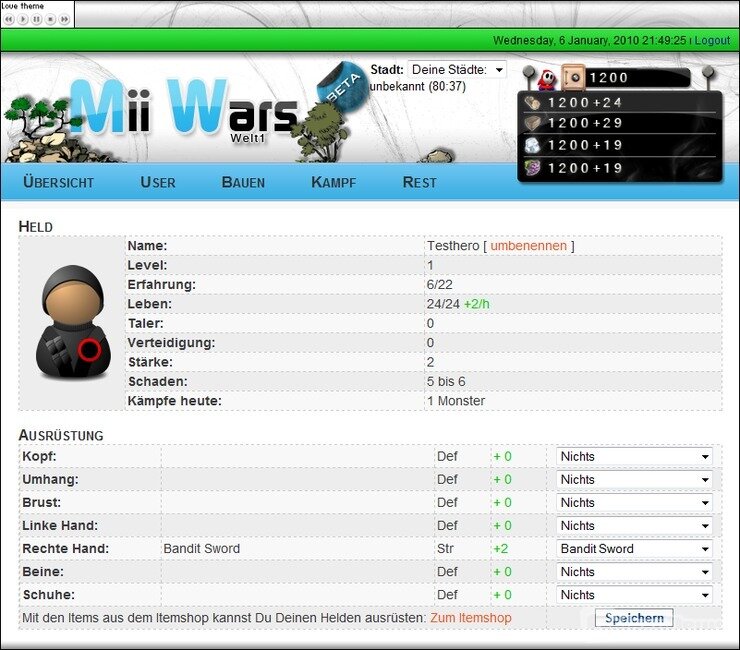 Screenshot Mii-Wars