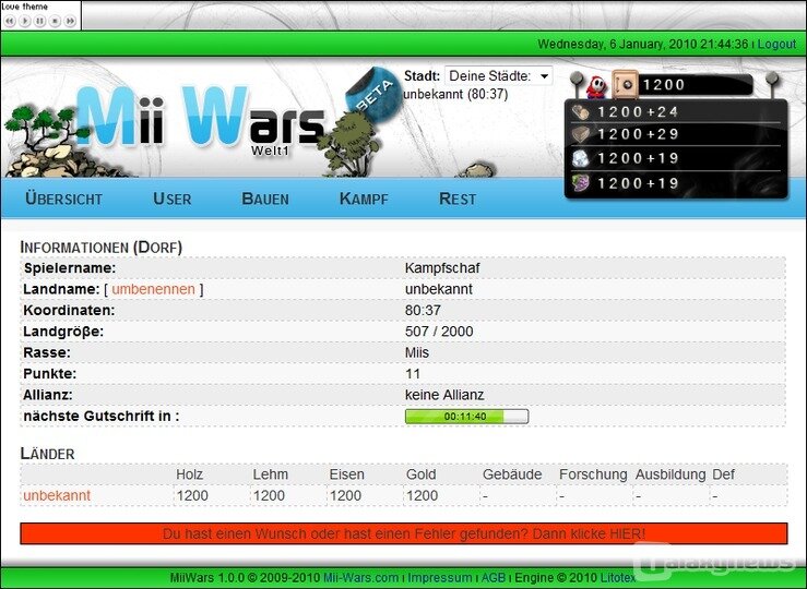 Screenshot Mii-Wars