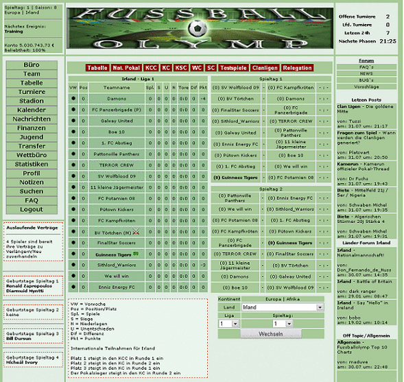 Screenshot Fussballolymp