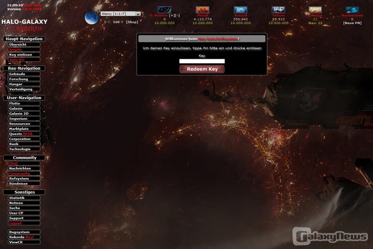 Screenshot Halo-Galaxy