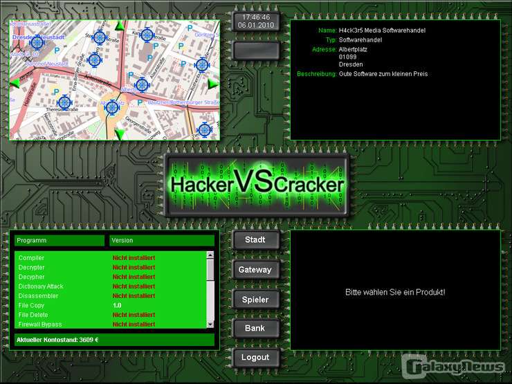 Screenshot HackerVSCracker