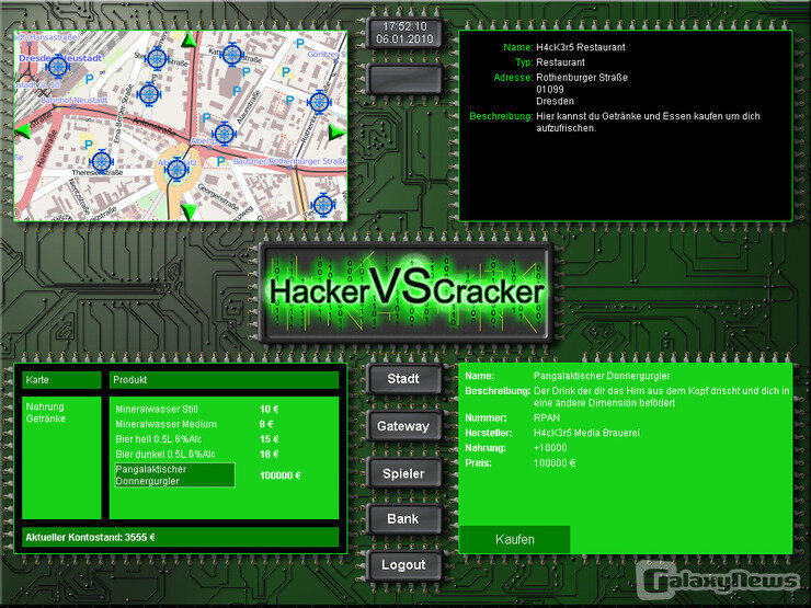 Screenshot HackerVSCracker