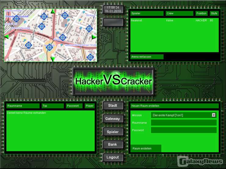 Screenshot HackerVSCracker