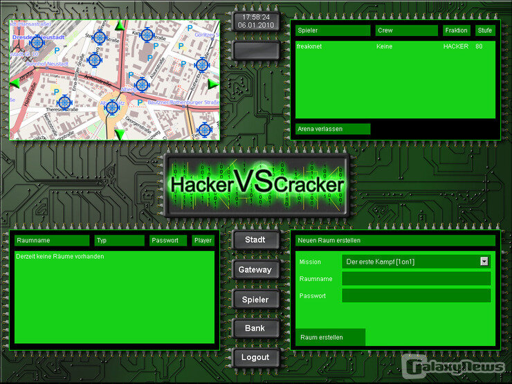 Screenshot HackerVSCracker