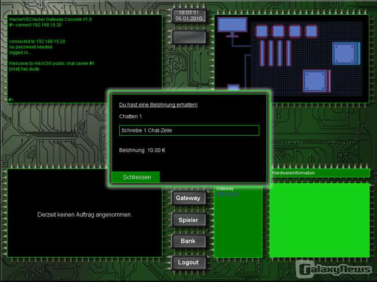 Screenshot HackerVSCracker