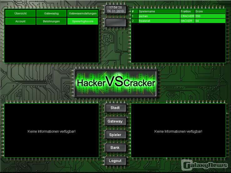 Screenshot HackerVSCracker