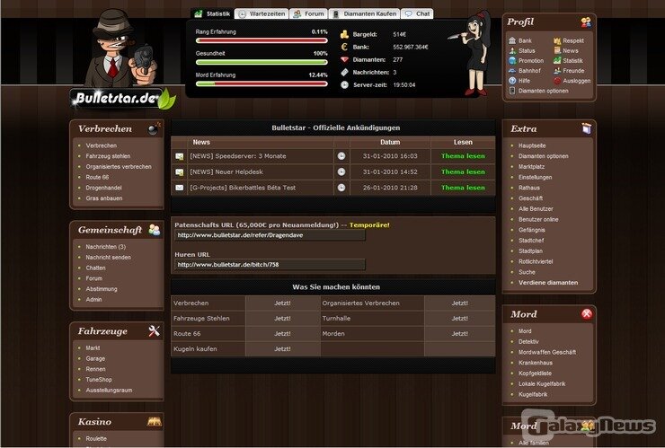 Screenshot Bulletstar