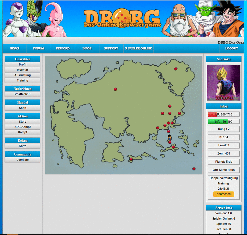 Screenshot DBBG Das Online Browsergame