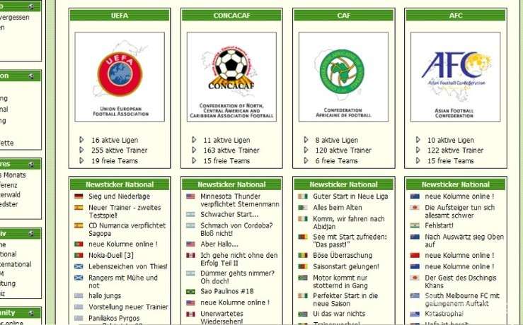 Screenshot Copa Mundial - Das Fußball-Browsergame
