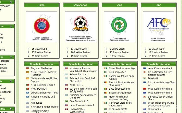 Screenshot Copa Mundial - Das Fußball-Browsergame