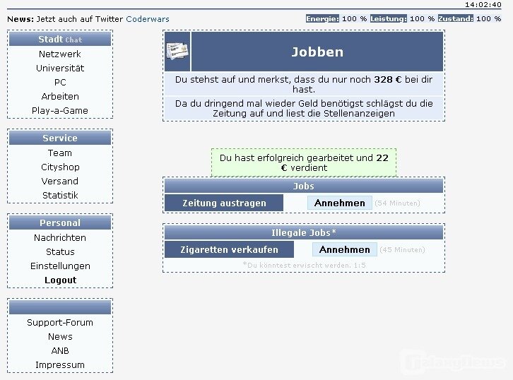 Screenshot Coderwars