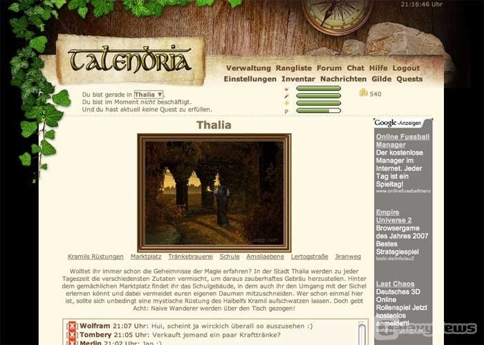 Screenshot Talendria
