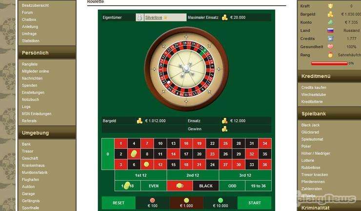 Screenshot Sahneschnittchengame