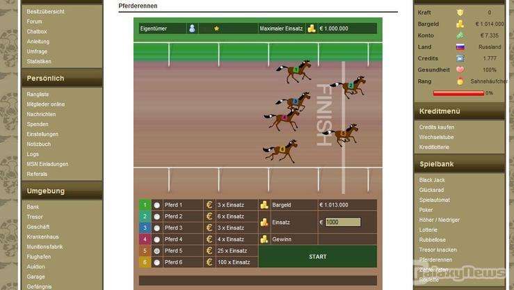 Screenshot Sahneschnittchengame