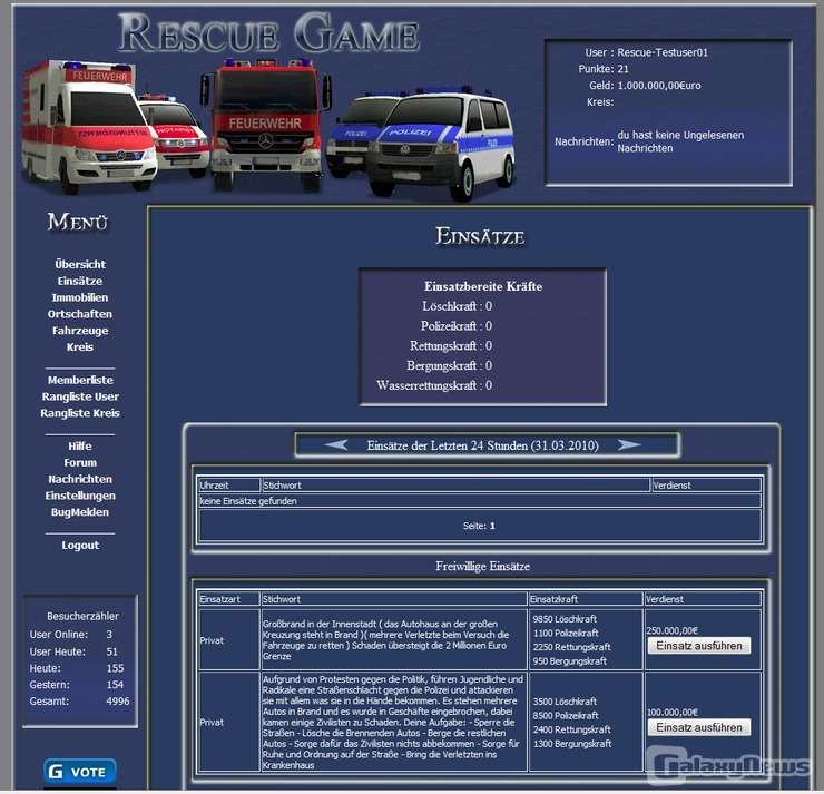 Screenshot Rescue Game