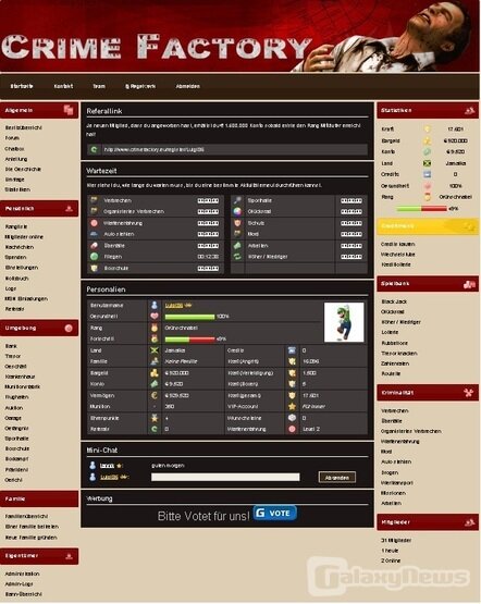 Screenshot Crime Factory