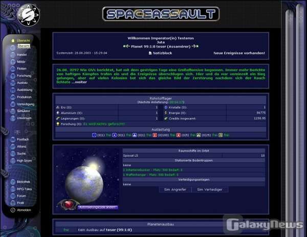 Screenshot SpaceAssault