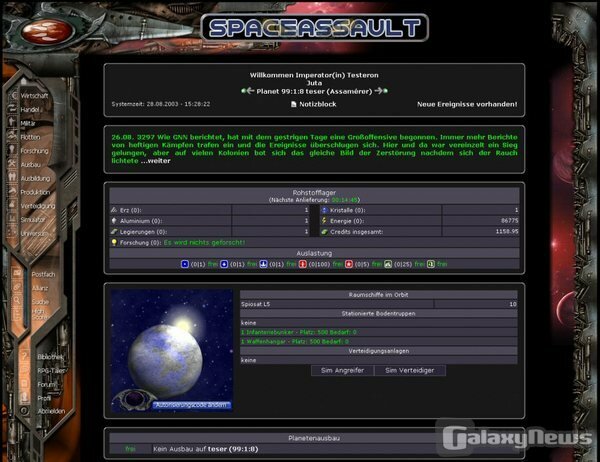 Screenshot SpaceAssault