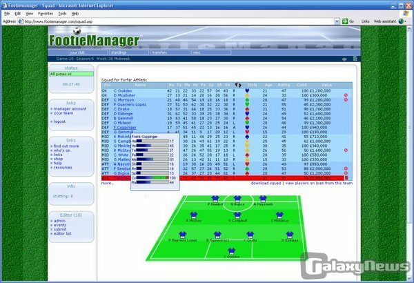Screenshot FootieManager