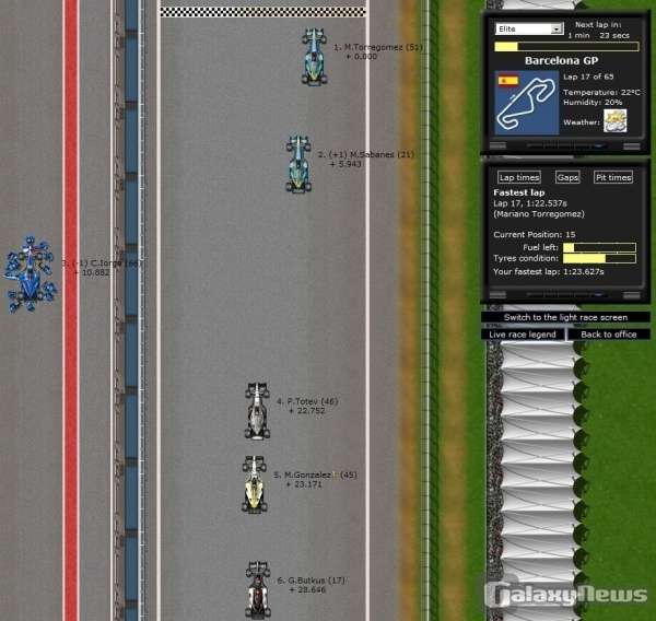 Screenshot Grand Prix Racing Online