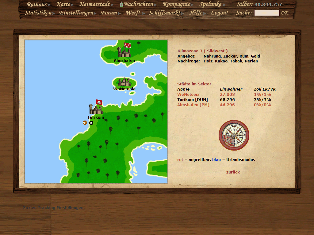 Screenshot Händler und Piraten