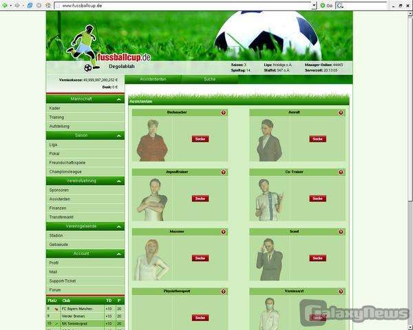 Screenshot Footiecup