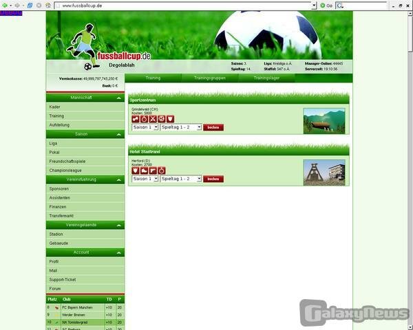 Screenshot Footiecup