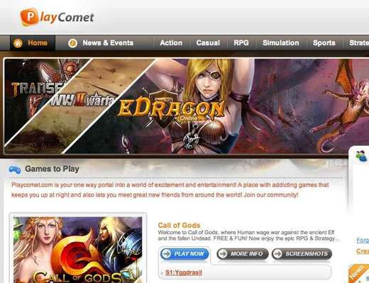 Screenshot Play Comet