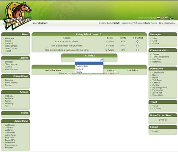 Screenshot Horse Tycoon