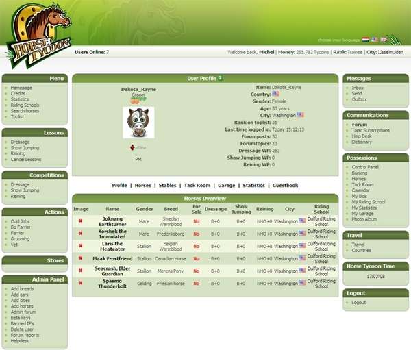 Screenshot Horse Tycoon