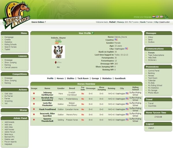 Screenshot Horse Tycoon