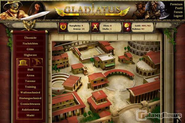 Screenshot Gladiatus
