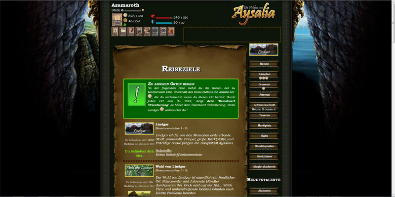 Screenshot Die Helden von Aysalia