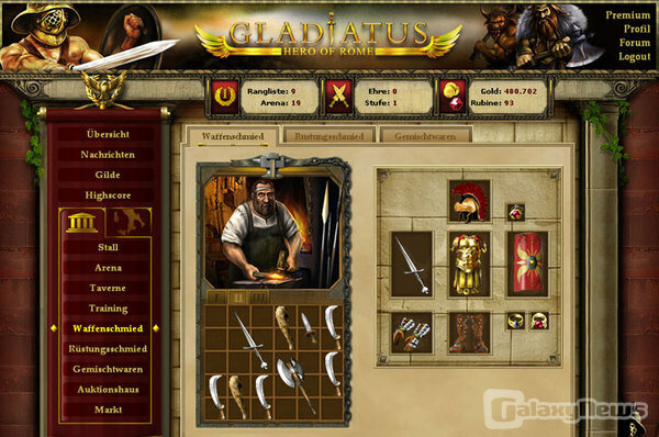Screenshot Gladiatus