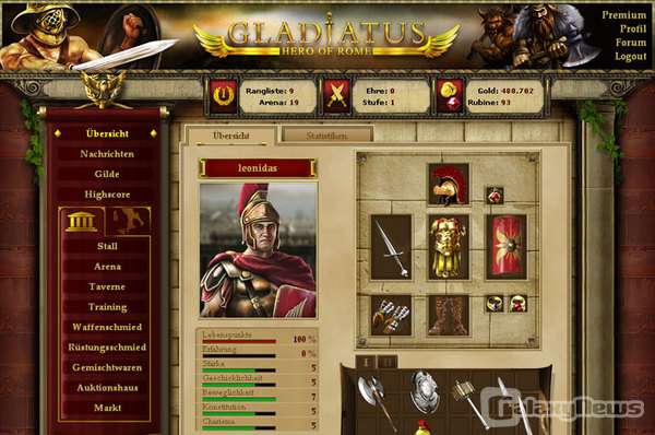 Screenshot Gladiatus