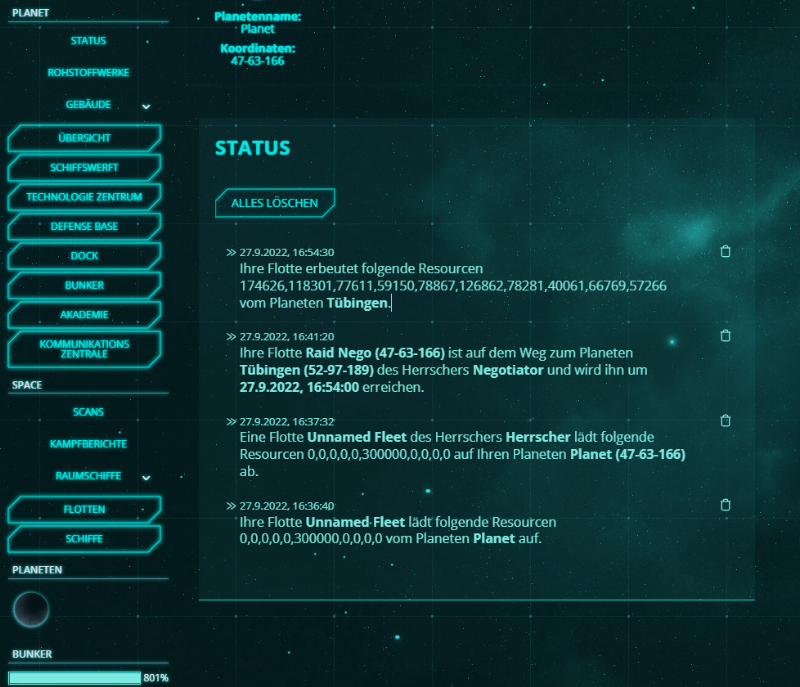 Screenshot Universe Dawn