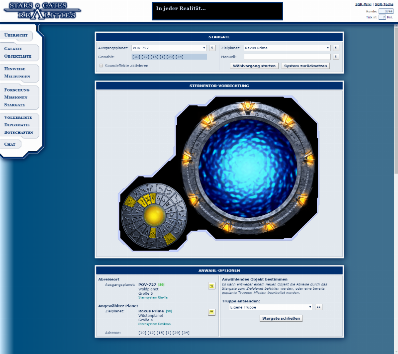 Screenshot Stars, Gates & Realities