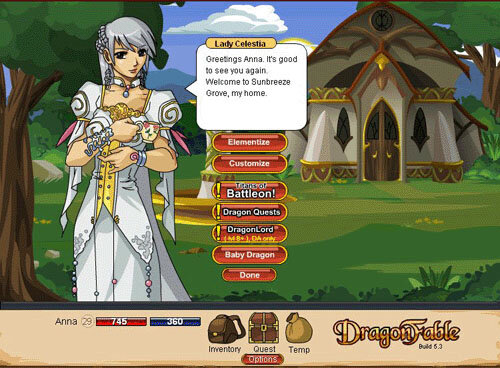 Screenshot Dragon Fable