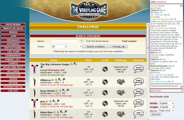 Screenshot The Wrestling Game