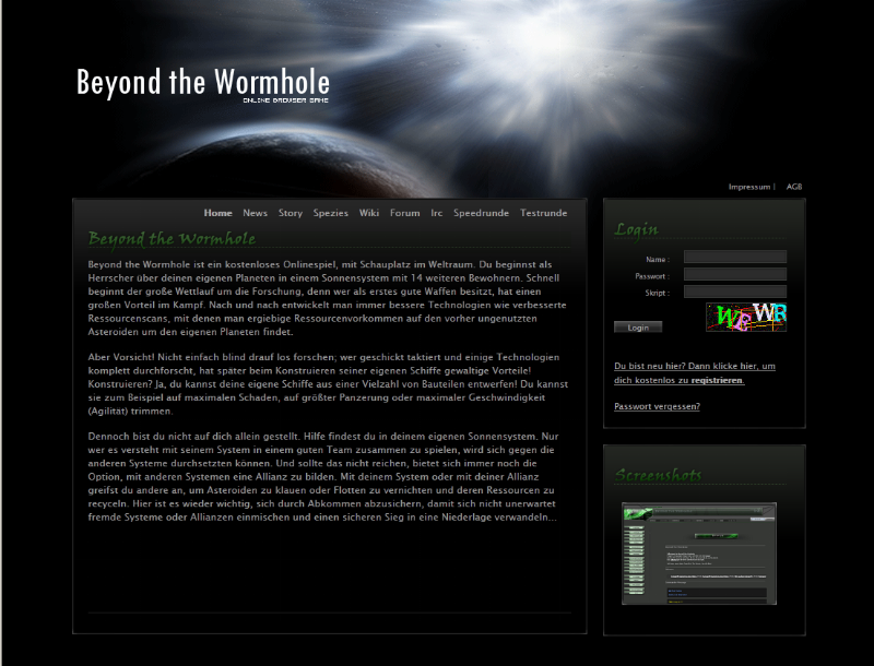 Screenshot Beyond the Wormhole