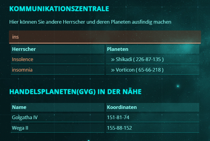 Screenshot Universe Dawn