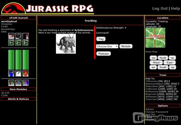 Screenshot Jurassic RPG