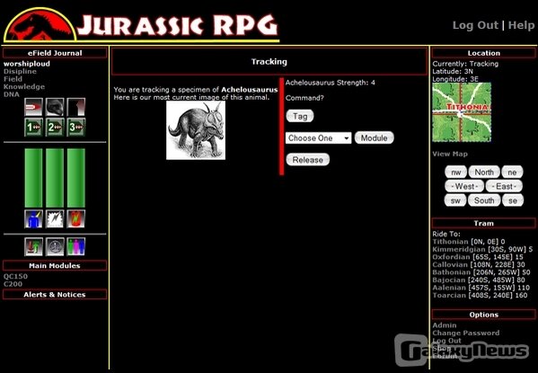 Screenshot Jurassic RPG