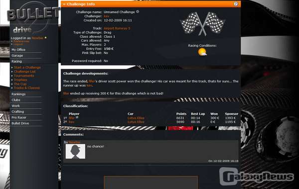 Screenshot BulletDrive