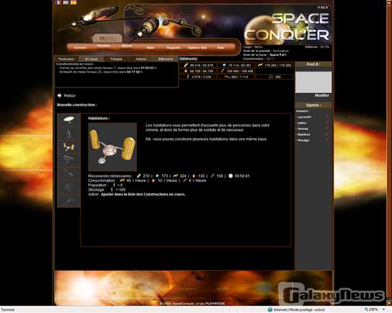 Screenshot SpaceConquer