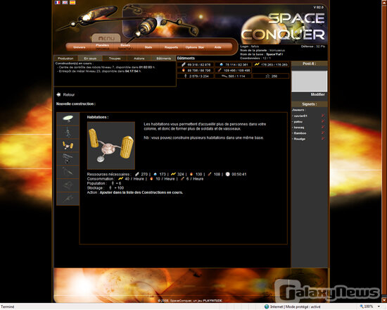 Screenshot SpaceConquer