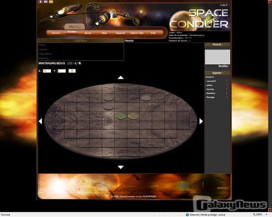 Screenshot SpaceConquer